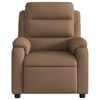 vidaXL Electric Recliner stóll Brúnt efni