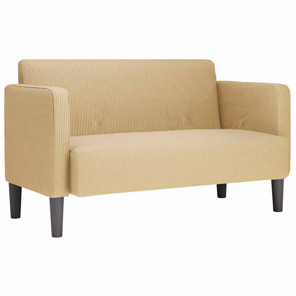 vidaXL Loveseat S&oacute;fi Gr&aelig;ngr&aacute;r 109 cm corduroy D&uacute;kur