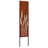vidaXL Gar&eth;s b&uacute;na&eth; skj&aacute;r &Uacute;tskur&eth;ur Rusty 32 x 140 cm Ve&eth;ra&eth; st&aacute;l