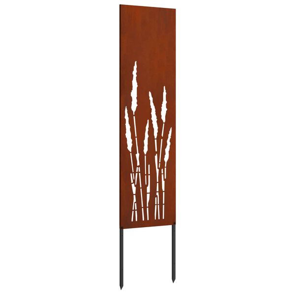 vidaXL Gar&eth;s b&uacute;na&eth; skj&aacute;r &Uacute;tskur&eth;ur Rusty 32 x 140 cm Ve&eth;ra&eth; st&aacute;l