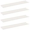 vidaXL Flj&oacute;tandi skrifbor&eth; Vegghengt 4 pcs Hv&iacute;t 100 x 18 x 2,5 cm St&aacute;l
