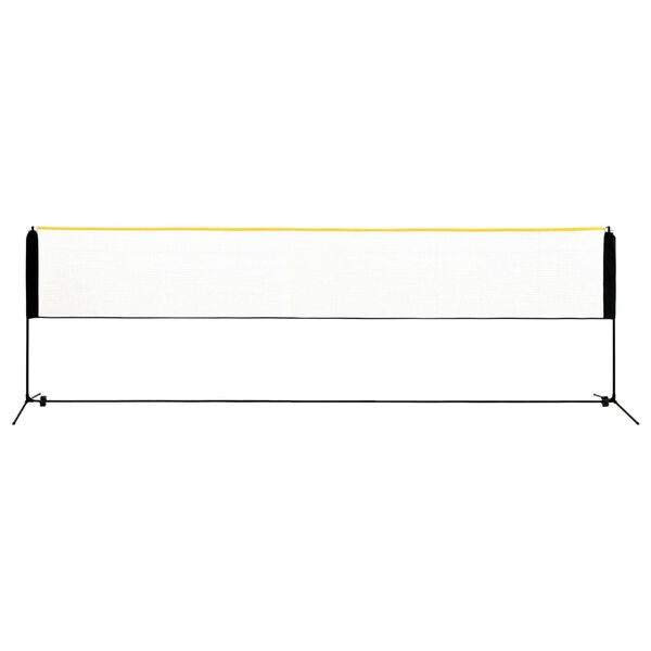 vidaXL Stillanlegt Badmintonnet 500x103x94-158 cm M&aacute;lmur