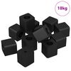 vidaXL Sk&aacute;pahaldari 6792 pcs Svartur 15 x 15 x 15mm PP Kop&oacute;l&yacute;mer