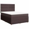 vidaXL H&oacute;lfa&eth; Springr&uacute;m me&eth; D&yacute;nu D&ouml;kkbr&uacute;nt 140x190 cm Tauefni