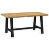 vidaXL bor&eth;stofubor&eth; NOAIN A-laga f&aelig;tur 160x90x75 cm gegnheilvi&eth;i furu