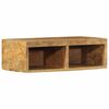 vidaXL Vegghengdur sj&oacute;nvarpssk&aacute;pur 60x30x19 cm Solid gr&oacute;ft vi&eth;ar Mang&oacute;