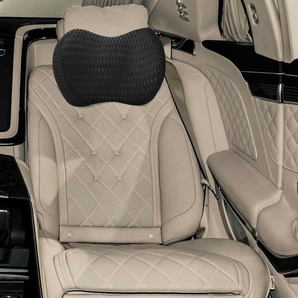 vidaXL Koddi me&eth; kodda Svartur 31 x 23 x 14 cm 4D Fagurh&uacute;&eth;