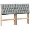 vidaXL B&oacute;lstru&eth; r&uacute;mgafl Lj&oacute;sgr&aacute;r 150 cm Solid furuhikk