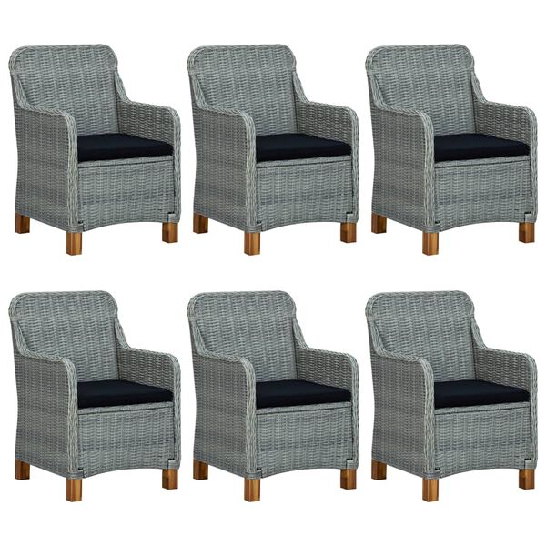 vidaXL 7 Hluta Gar&eth;bor&eth;stofusett Lj&oacute;sgr&aacute;r