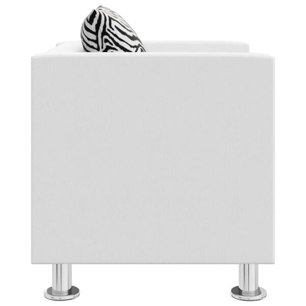 vidaXL H&aelig;gindast&oacute;ll Hv&iacute;tt Gervile&eth;ur