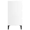 805917 vidaXL Bed Cabinet with Metal Legs High Gloss White 40x35x69 cm