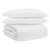vidaXL R&uacute;mfatasett me&eth; kodda 3 pcs Hv&iacute;tt D&uacute;nfja&eth;rir