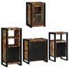 vidaXL Ba&eth;herbergismublasett 4 pcs Marglitur Solid endurn&yacute;ttur vi&eth;ur