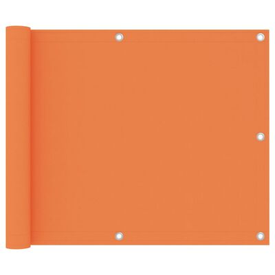 vidaXL Svalaskilrúm Appelsínugult 75x600 cm Oxforddúkur