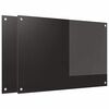 vidaXL Eldh&uacute;sbak 2 pcs Svartur 90 x 60 cm hertu&eth; gler