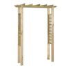 vidaXL Fors&aelig;lureitur/R&oacute;sarbogahli&eth; 150x60x204 cm Gegndreyptur Vi&eth;ur