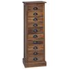 vidaXL R&uacute;ll&oacute;&eth;apall N&aacute;tt&uacute;rulegur 35 x 30 x 110 cm Solid teak vi&eth;ur