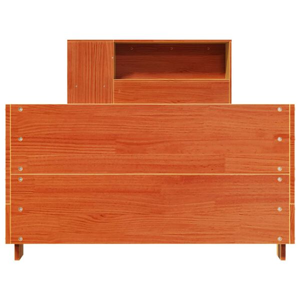 vidaXL R&uacute;mgrind &aacute;n D&yacute;nu Vaxbr&uacute;nn 75x190 cm Gegnheil Fura