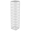 vidaXL Grj&oacute;tkassaveggur me&eth; Lokum S&iacute;nkh&uacute;&eth;a&eth; st&aacute;l 20 x 20 x 100 cm