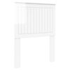 vidaXL H&ouml;f&eth;agafl me&eth; h&ouml;fu&eth;gafl Glansandi Hv&iacute;tur 75 cm Samsettur vi&eth;ur