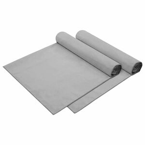 vidaXL S&oacute;lst&oacute;ls handkl&aelig;&eth;i 2 pcs D&ouml;kkgr&aacute;r 210 x 75 cm