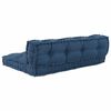 vidaXL Pallur s&oacute;fa p&uacute;&eth;i 2 pcs Indigo 120 x 80 x 38 cm Efni