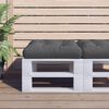 vidaXL Sessa fyrir Pallettur Gr&aacute; 58x58x10 cm Efnis&aacute;kl&aelig;&eth;i