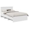 vidaXL Ramsv&iacute;k me&eth; h&ouml;fu&eth;gafl Hv&iacute;tt 120 x 123 cm Samsettur vi&eth;ur