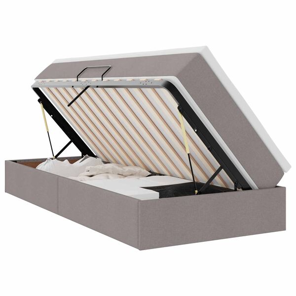 vidaXL R&uacute;m me&eth; geymslur&yacute;mi og d&yacute;nu M&oacute;gr&aacute;r 100 x 200 cm P&oacute;l&yacute;ester