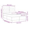 vidaXL LED Box Spring R&uacute;m me&eth; d&yacute;nu Bleikur 160 x 200 cm Flauel