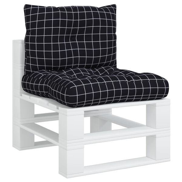 vidaXL Sessur fyrir Pallettus&oacute;fa 2 stk. Svart K&ouml;fl&oacute;tt Oxfordefni