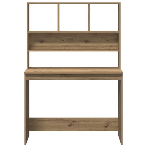 vidaXL skrifbor&eth; me&eth; hillum Artisan Oak 102x45x148 cm Hanna&eth;ur vi&eth;ur