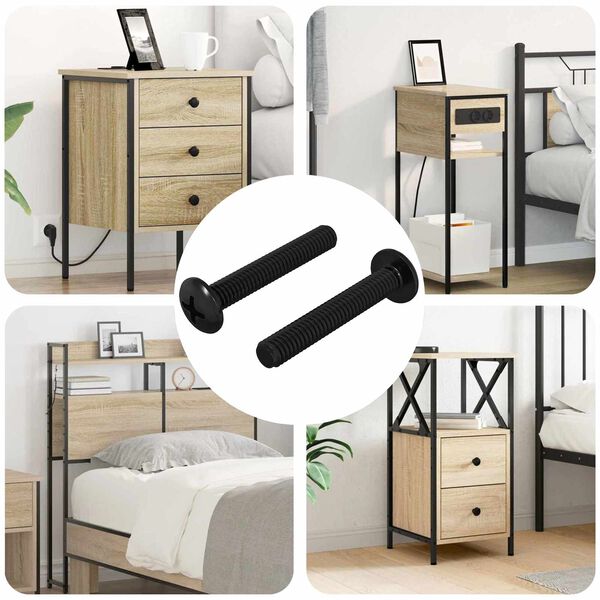 vidaXL Skr&uacute;fa 2 pcs Silfur 5 x 30 mm J&aacute;rn