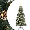 vidaXL Gervi j&oacute;latr&eacute; me&eth; 150 LED Gr&aelig;nn 120 cm PVC, plast og st&aacute;l
