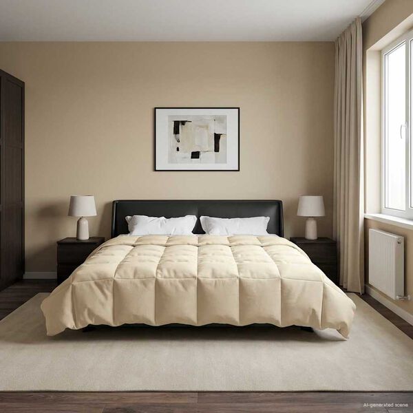 vidaXL Full &aacute;rs d&yacute;na S&iacute;&eth;la&eth; Rj&oacute;malitur 200 x 200 cm M&iacute;kr&oacute;f&iacute;ber