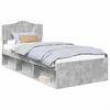 vidaXL Ramsv&iacute;k Steinsteypa gr&aacute; 100 x 200 cm Solid furuhikk