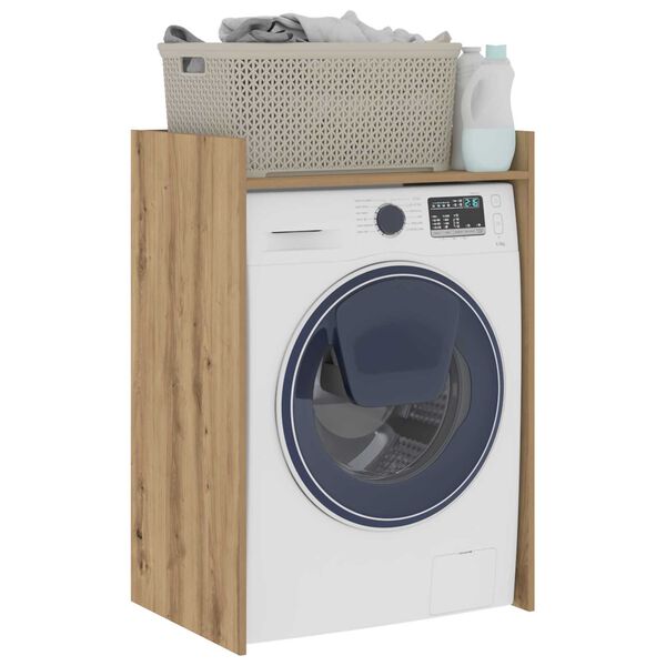 vidaXL &THORN;vottav&eacute;lask&aacute;pur me&eth; geymslu Listama&eth;ur Eik 67,5 x 48 x 97 cm