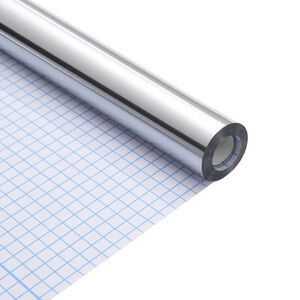 vidaXL Húsgagnasticker Annað Silfur 500 x 90 cm PET