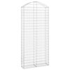 vidaXL Bogadreginn Grj&oacute;tkassi 100x30x220/240 cm Sinkh&uacute;&eth;a&eth; J&aacute;rn