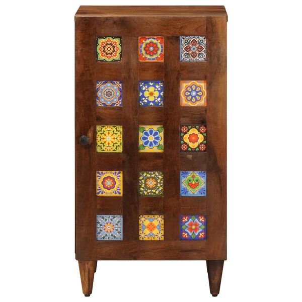 vidaXL Vi&eth;beinteyfla me&eth; hur&eth; Valhnota 40 x 33 x 75 cm Hart mang&oacute;tr&eacute;