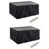vidaXL Yfirbrei&eth;slur fyrir Gar&eth;h&uacute;sg&ouml;gn 2 stk. 4 h&uacute;sgagna sett 8 k&oacute;sur