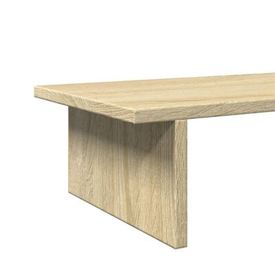 vidaXL Skjástandur Sonoma Eik 100x27x15 cm Spónaplata