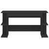 vidaXL Skrifbor&eth; Svart 140x50x75 cm Samsettur Vi&eth;ur