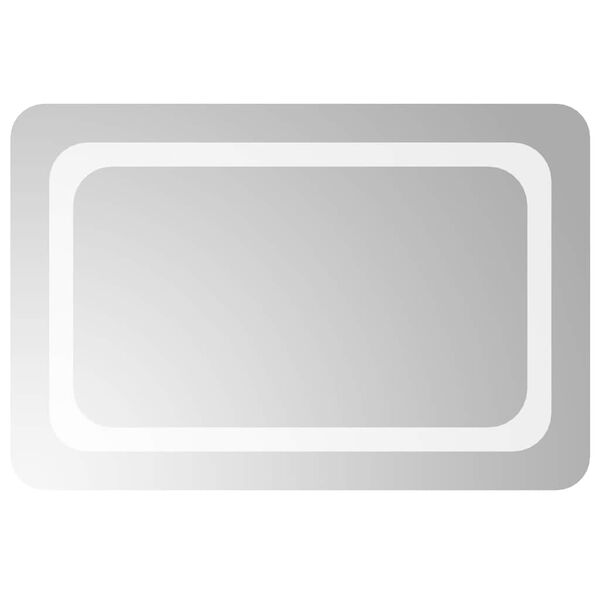 vidaXL LED Ba&eth;herbergisspegill 60x40 cm