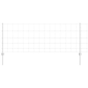 vidaXL Gir&eth;ing me&eth; p&oacute;st Silfur 0,8 x 25 m St&aacute;l