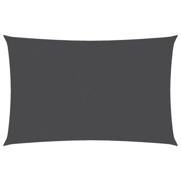 vidaXL Sólskyggni Sólsegl Oxforddúkur Rétthyrnt 2,5x5 m Reykgrátt