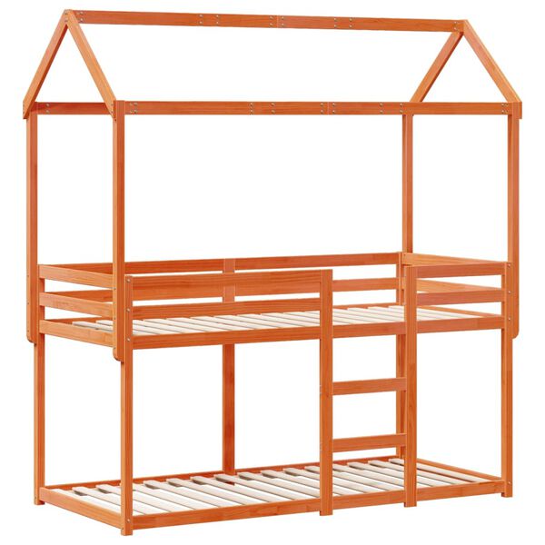 vidaXL Koja &aacute;n D&yacute;nu Vaxbr&uacute;n 90x190 cm Gegnheil Fura