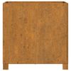 vidaXL Gróðursetningu með fótum Rusty 50x50x50 cm Corten Stál
