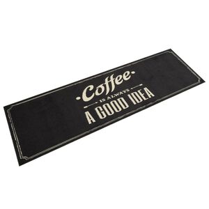 vidaXL Eldh&uacute;smotta &THORN;vottheld &bdquo;Coffee&ldquo; Texti 45x150 cm Flauel