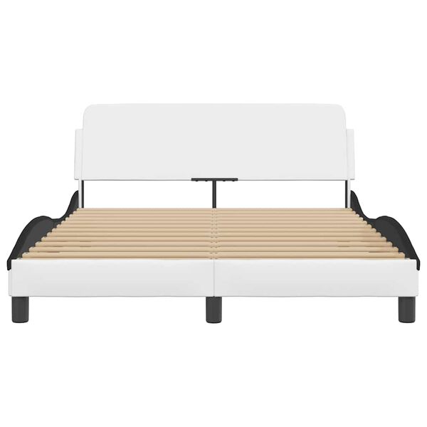 vidaXL R&uacute;mgrind Dover Hv&iacute;t og Sv&ouml;rt 120x200 cm Gervile&eth;ur